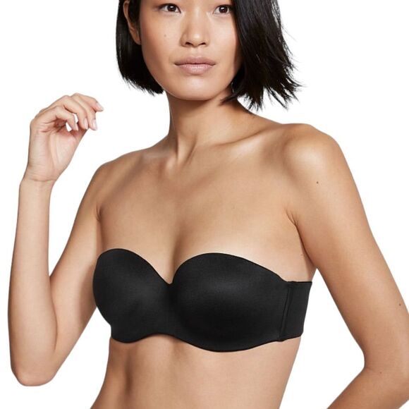 Victoria’s Secret black lined strapless size 34DD - Picture 1 of 6